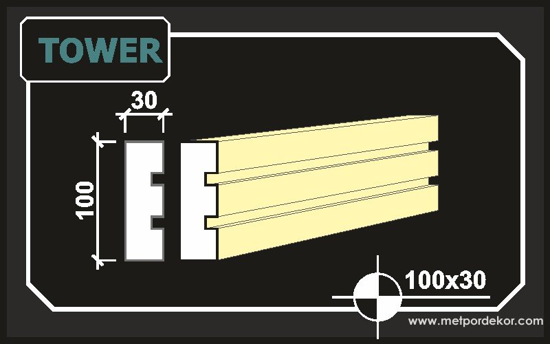 tower <a href="https://www.sove.istanbul/blog/291-sove-nedir.html" title="Söve Nedir, Söve Ne Demek" alt="Söve Nedir, Pencere ve Kapı Sövesi Nedir"><strong><u>Söve</u></strong></a> 10cm x 3cm