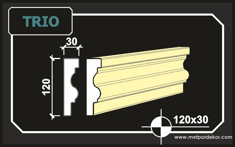 2005 ten Günümüze Binlerce Metre Trio <a href="https://www.sove.istanbul/blog/291-sove-nedir.html" title="Söve Nedir, Söve Ne Demek" alt="Söve Nedir, Pencere ve Kapı Sövesi Nedir"><strong><u>Söve</u></strong></a> 12cm x 3cm