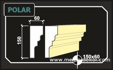 polar <a href="https://www.sove.istanbul/blog/291-sove-nedir.html" title="Söve Nedir, Söve Ne Demek" alt="Söve Nedir, Pencere ve Kapı Sövesi Nedir"><strong><u>Söve</u></strong></a> 15cm x 6cm